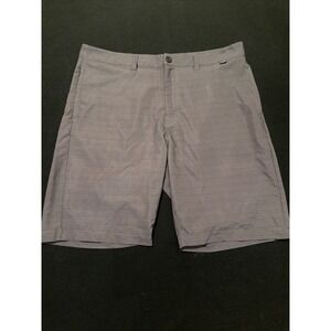 Travis‎ Mathew Dark Gray Striped Chino Casual 10 Inch Golf Shorts Size 36
